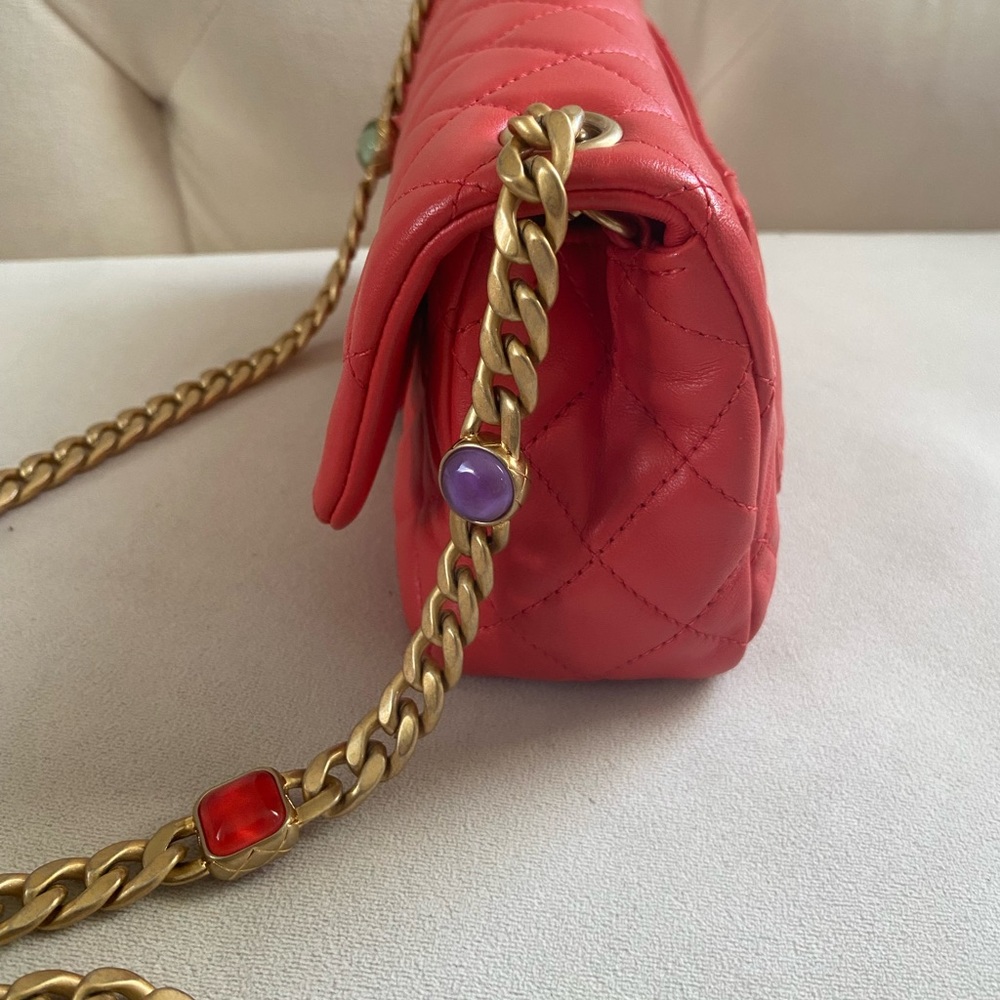 Chanel Quilted Lambskin Mini Rectangular with jewels chain - Picture 9 of 16